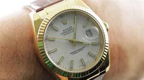 Rolex Datejust Alligator Strap (116138) Luxury Watch Review